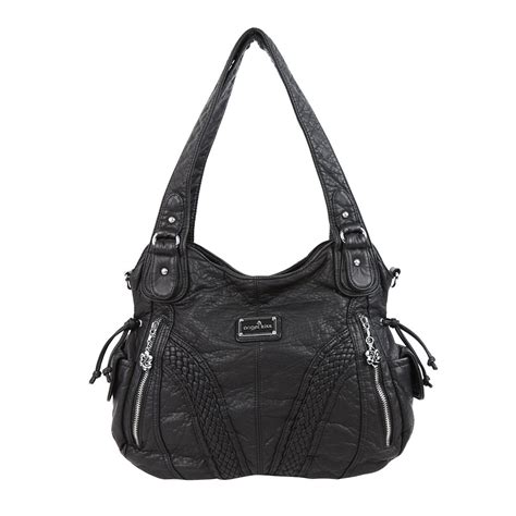 Angelkiss 2 Top Zippers Closure Multiple Pockets Purses and Handbags ...