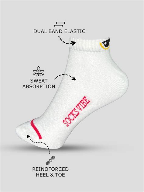 Socks Vibe Signature Whites – 6 Pairs of Pure Comfort