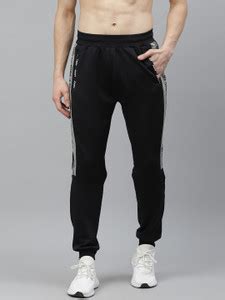 HRX by Hrithik Roshan Solid Men Black Track Pants - Buy HRX by Hrithik ...