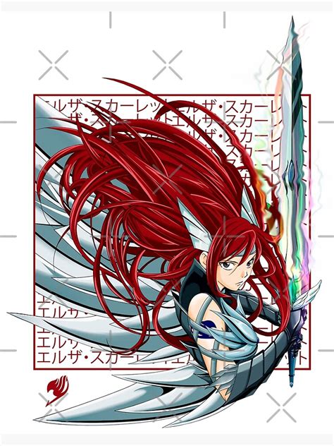 "Erza Scarlet / Titania Fairy Tail Girls " Poster for Sale by ...