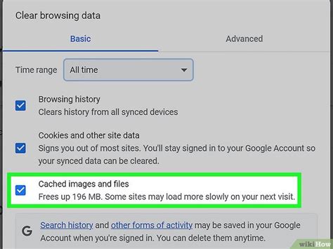 Image result for Chrome Clear Cache Memory