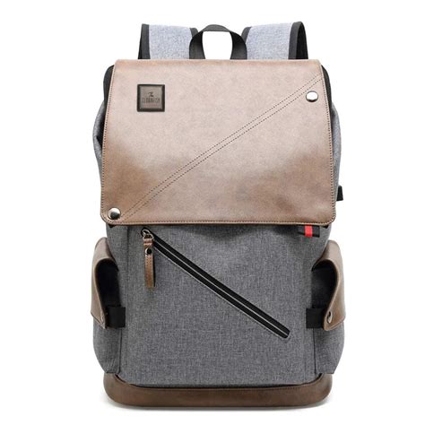 The Clownfish Unisex Backpack for Laptop 15.6 inch Bag (Grey with ...