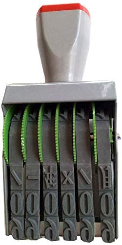 Buy Numbering Stamp Date Arabic Numerals Design 6 Digits Rolling Stamp ...