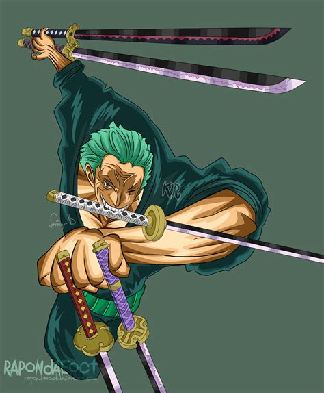Zoro 60 y.o Five Sword Style by rapondaeoct on DeviantArt