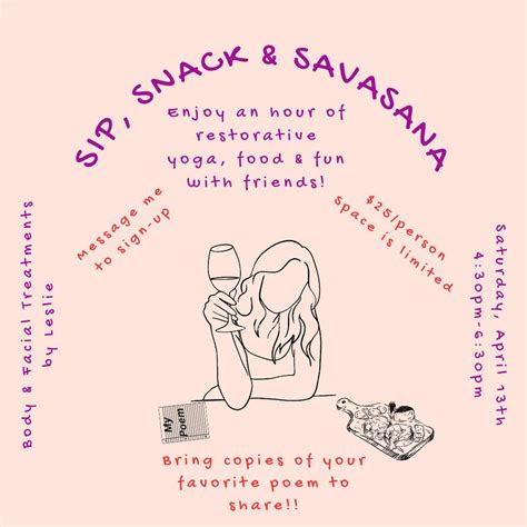 Sip, Snack & Savasana , 5285 Farm Road 2300, Seligman, MO, 13 April ...
