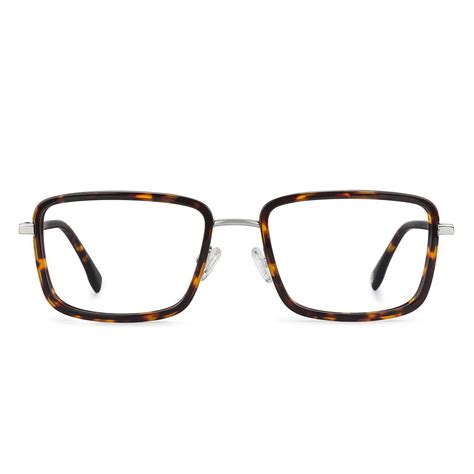 Blue Block Phone Computer Glasses: Silver Tortoise Full Rim Square John ...