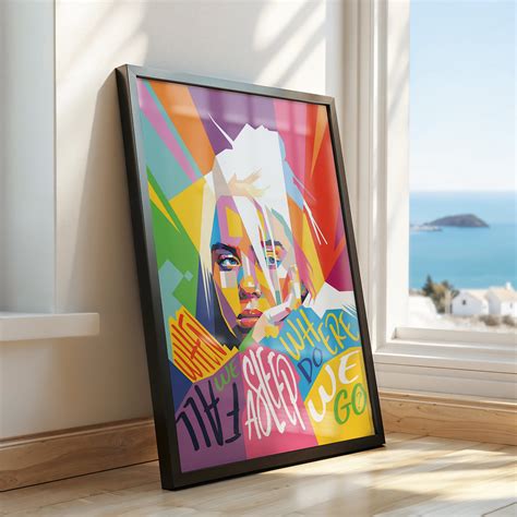 Billie Eilish Pop Art Portrait – Bold Album-Inspired Wall Décor – FEMTOARTS