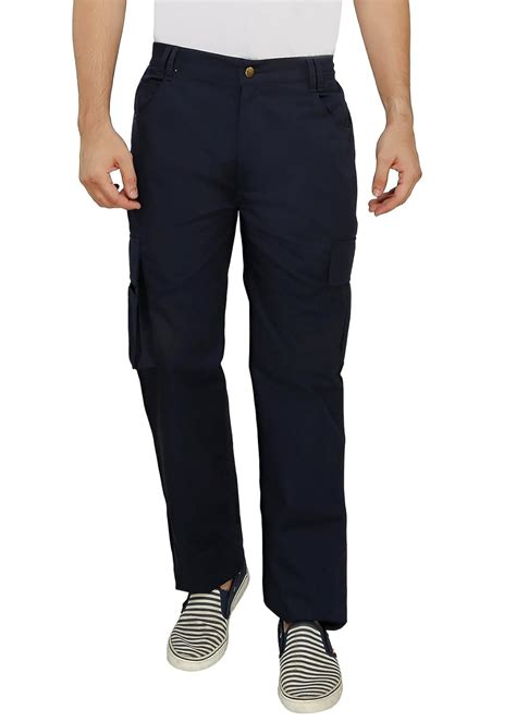Buy ASHDAN Men's Regular Fit Cargos (LTC5Navy28_Navy Blue _28) at Amazon.in