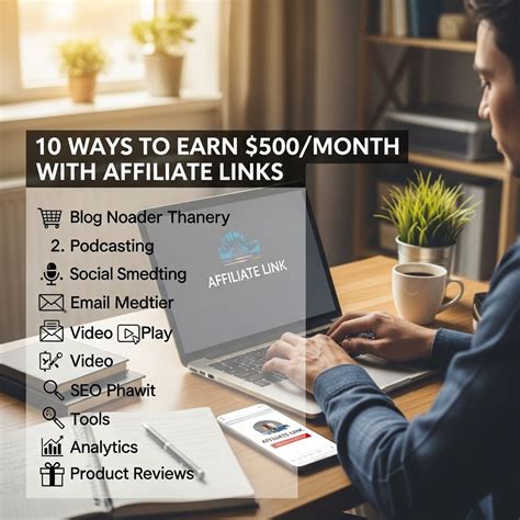 10 Proven Ways to Earn $500 a Month with Affiliate Links