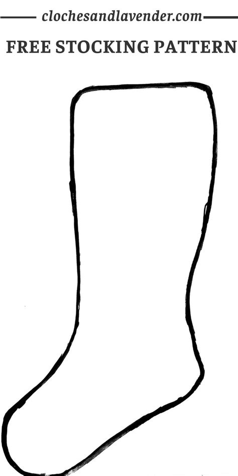 Image result for Small Stocking Pattern Printable Free