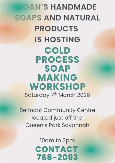 Cold Process Introductory Level Soap Making Workshop , Belmont ...