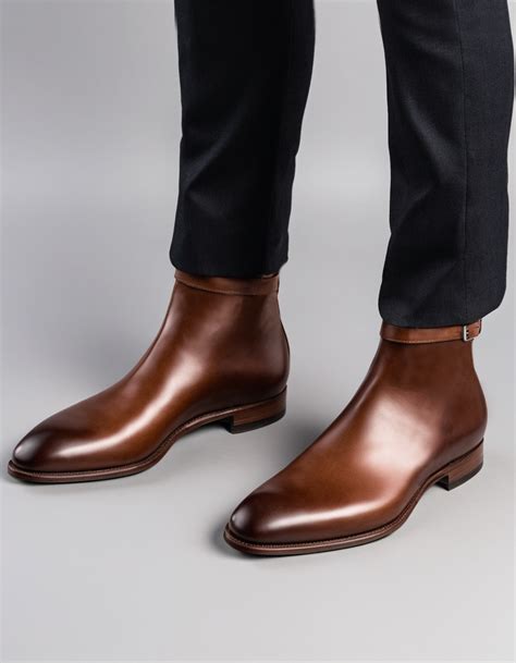 Brown Leather Cracio Slip On Jodhpur Boots – Costoso Italiano