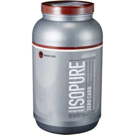 Nature's Best Isopure Zero Carb Whey Isolate Protein (3 Lbs,Cookies and ...