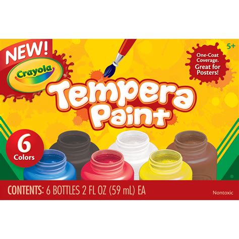Crayola Tempera Paint Set in Classic Colors, 6 India | Ubuy