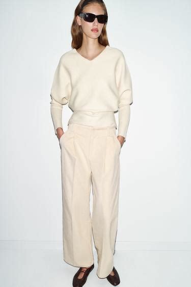 Women's Straight Fit Trousers | ZARA India