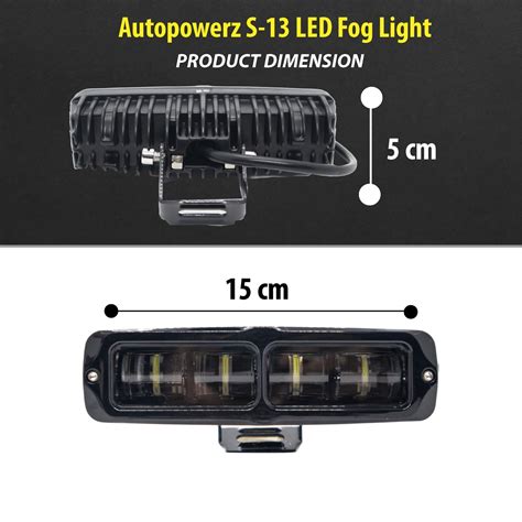 Autopowerz S-13 LED Fog light 12V-80V 30W for Universal Cars