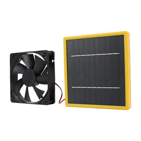 Solar Panel Fans Kit, 5W 12V Solar Fan, Portable Ventilator Exhaust Fan ...