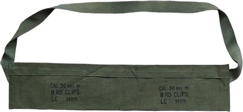 US Army Cotton Cloth Bandolier For M1 Garand - US Green Color ...
