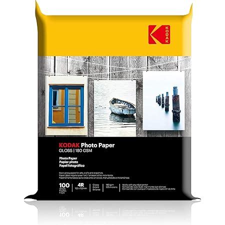 Kodak 180 GSM 4R (4x6) Photo Paper High Glossy : Amazon.in: Office Products