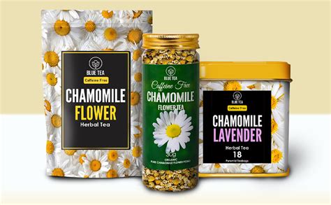 BLUE TEA - Chamomile Flower Tea | Pure Whole Flower Buds of Chamomile ...