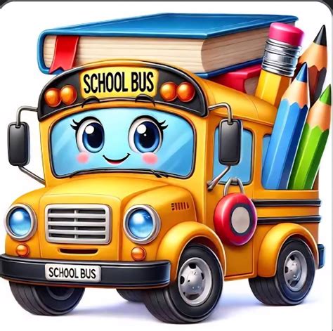 Pin by Simone on Cricut back to school name tags | School bus clipart ...