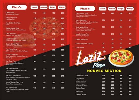 Menu at Laziz Pizza, Zirakpur, Shop No. 33 VIP Road