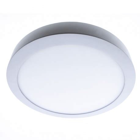 Plafón LED de 30W con IP54 modelo Gelys redondo blanco de Cristalrecord