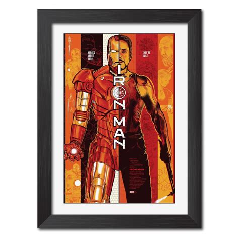 inspire TA Iron Man Movie poster Fan Art Comic Posters Framed Paintings ...