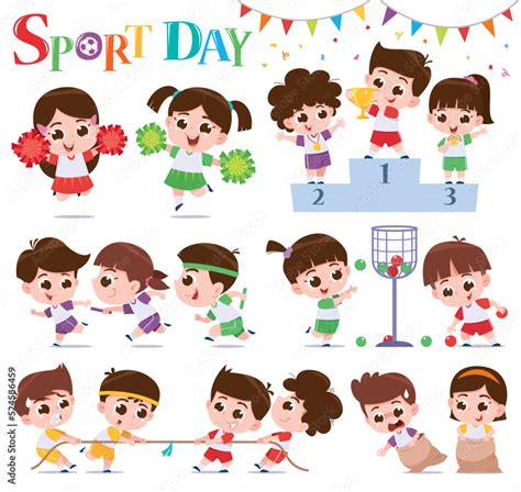 Sports Day Cartoon 的图像结果