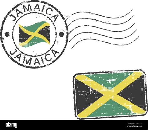 Jamaica postage stamp Banque d'images vectorielles - Alamy