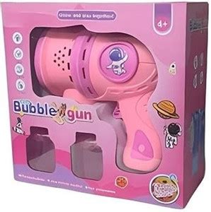 Pepstter Space Bubble Gun Toy with Light and Bubble Solution- 5000 ...