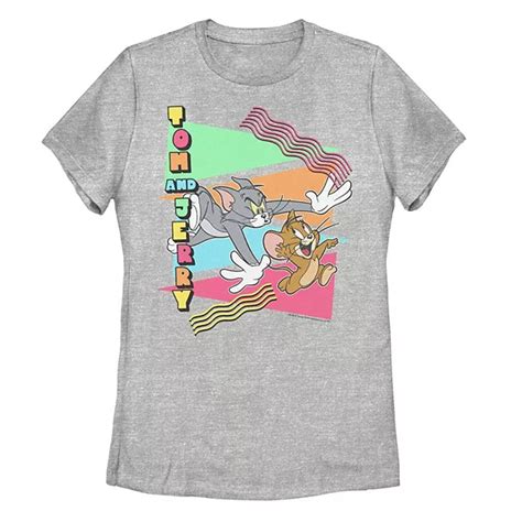 Juniors' Tom and Jerry Retro Chase Tee