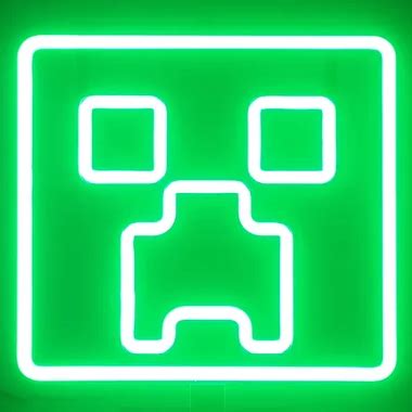 Image result for Minecraft Creeper Icon Neon
