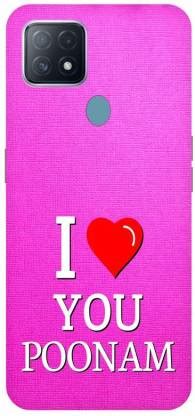Zaplab Back Cover for OPPO A15s, CPH2179, I Love You Poonam Printed ...