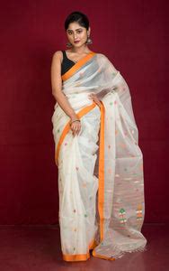 Buy Muslin Silk Sarees Online | Bengal Looms India