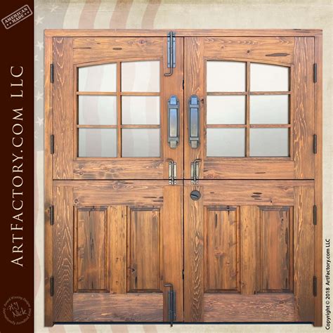 Custom Double Dutch Doors: Solid Wood Handmade By Master Craftsmen