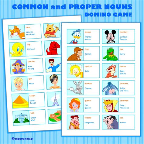 Free common and proper noun bingo, Download Free common and proper noun ...