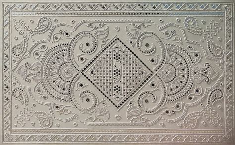 Buy Rectangular Wall Panel in Lippan art| Traditional Mud and Mirror ...