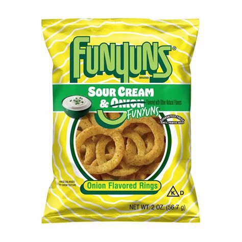 Buy Funyuns Onion Flavored Rings, Sour Cream & Onion, 2 oz from Dollar ...