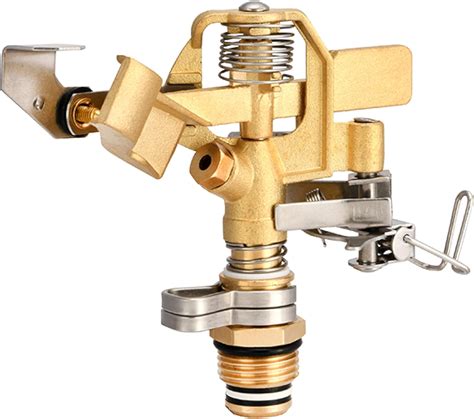 Amazon.com : Eden 16032 Brass Impact Sprinkler, Heavy Duty Sprinkler Head, Adjustable 0-360 ...