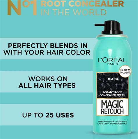 Loreal Paris Magic Retouch, Instant Root Concealer Spray 1 Black | lyko.com
