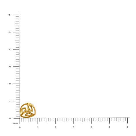 Mia by Tanishq 14KT Yellow Gold Stud Earrings with Floral Design