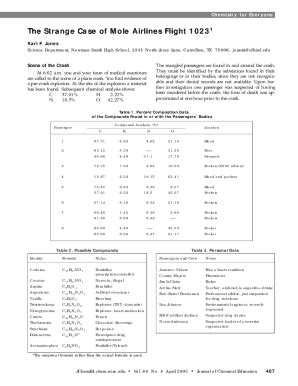 Fillable Online The Strange Case of Mole Airlines Flight 10 Fax Email ...