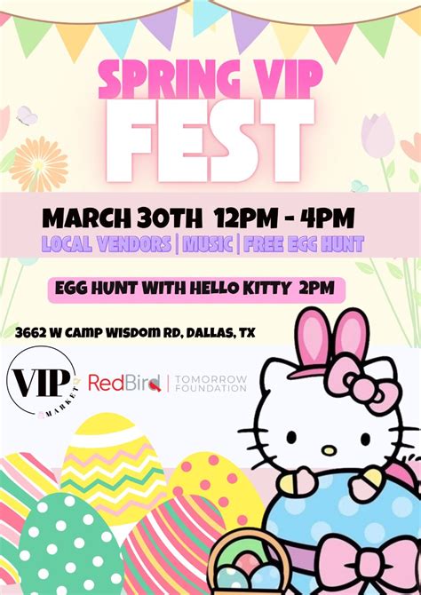SPRING FEST WITH HELLO KITTY , The Shops At RedBird, West Camp Wisdom ...