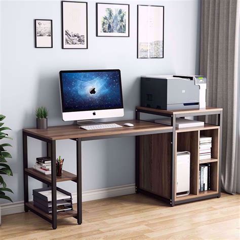 TribeSigns 47-Inch Computer Desk with Storage Shelf, India | Ubuy