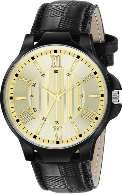 Royal Edge Classic Round Dial & Leather Strap Ghadi Analog Watch - For ...