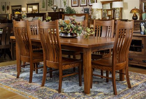 Amish Oak Dining Room Table And Chairs at Shirl Wright blog