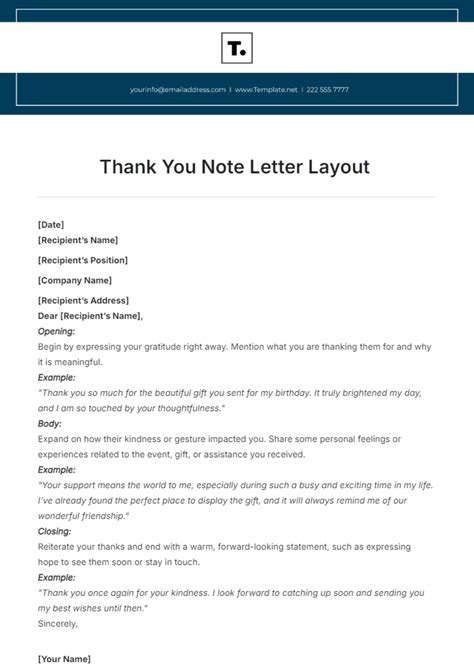 Free Thank You Letter Templates, Editable and Printable