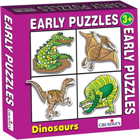 Buy Frank Dinosaurs - A Set of 3 Jigsaw Puzzle for Kids Above 3+ Years ...