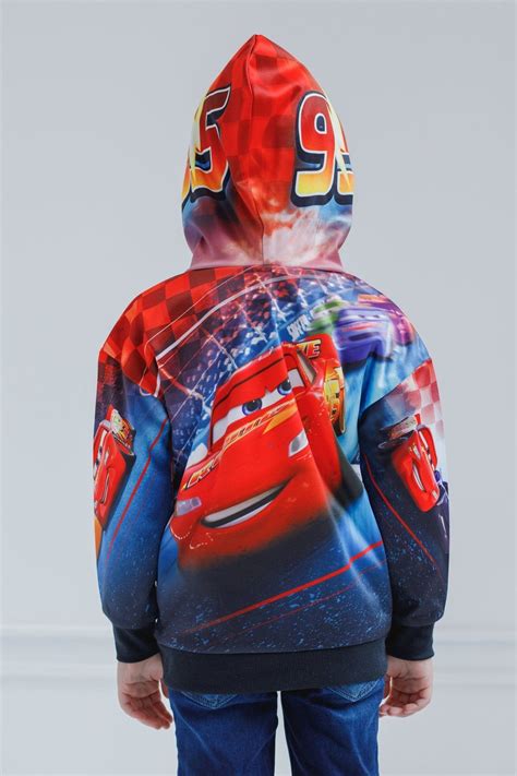 Disney Pixar Cars Lightning McQueen Fleece Pullover Hoodie | FREE ...